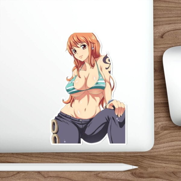 Nami Waifu Sticker 2, Anime girl Sticker waterproof Laptop sticker
