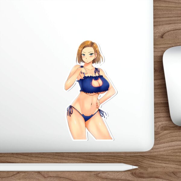 Android 18 Sticker sample 8 on macbook