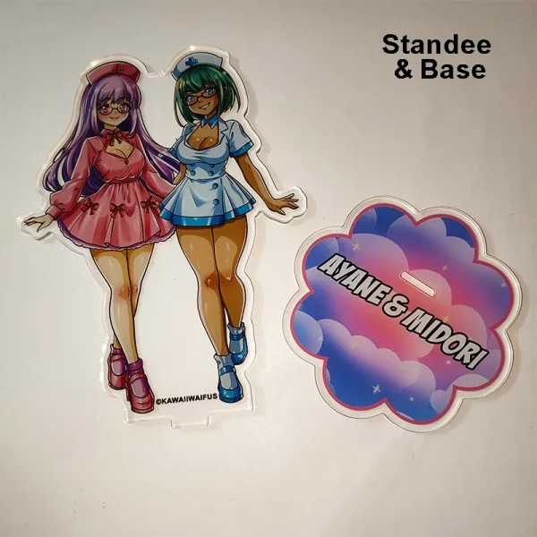 Ayane & Midori Anime Standee 2 (Clear Style)