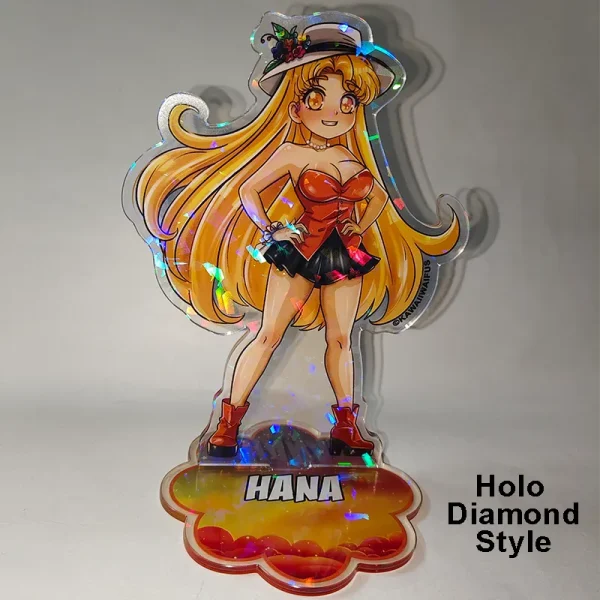 Hana Anime Standee (Holo Diamond Style)