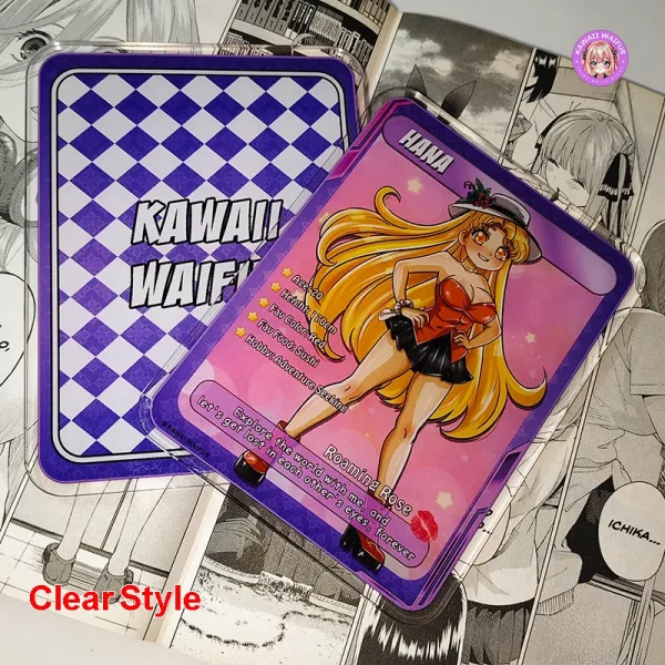 Hana Waifu Acrylic Anime Card by Kawaii Waifus (Clear Style)