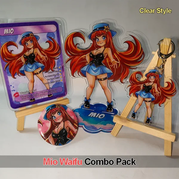 Mio Waifu Combo Pack (Clear Style) - Kawaii Waifus