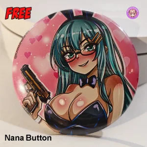 Nana Waifu Anime Pinback Button by Kawaii Waifus [Freebie]