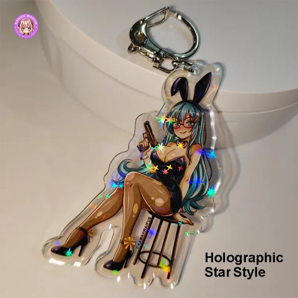 Nana Waifu Keychain by Kawaii Waifus (Holo Star Style)