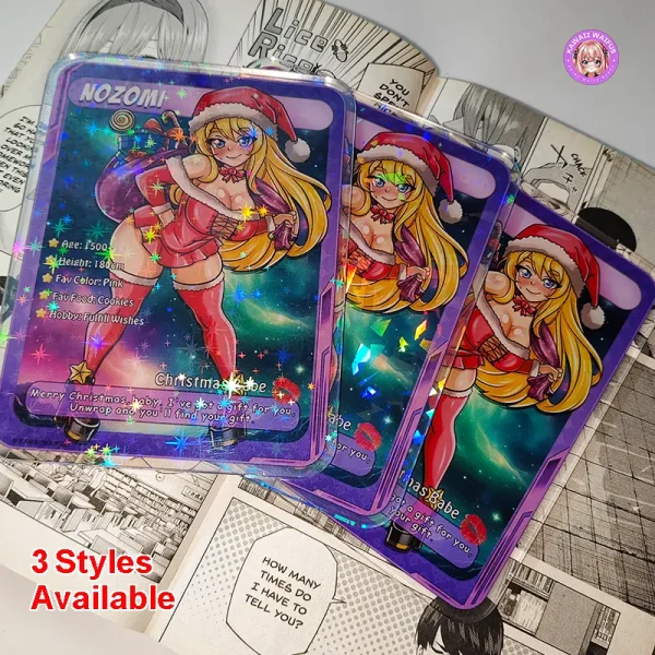 Nozomi Waifu Acrylic Anime Card Variations by Kawaii Waifus