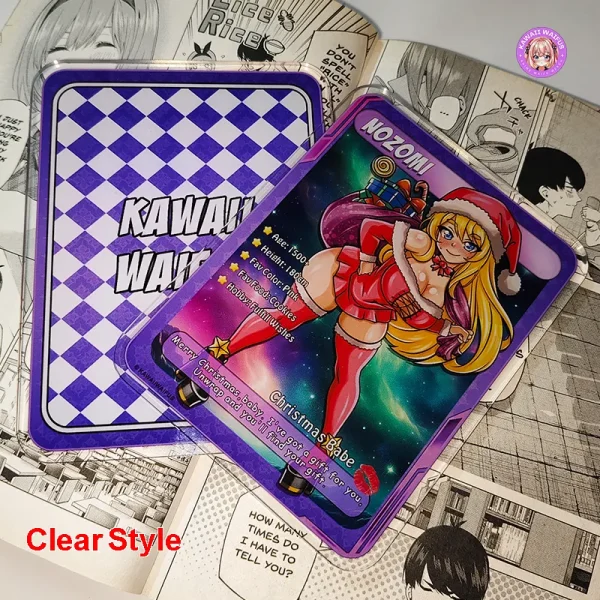 Nozomi Waifu Acrylic Anime Card by Kawaii Waifus (Clear Style)