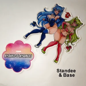 Nyanko & Nyameri Anime Standee 2 (Clear Style)