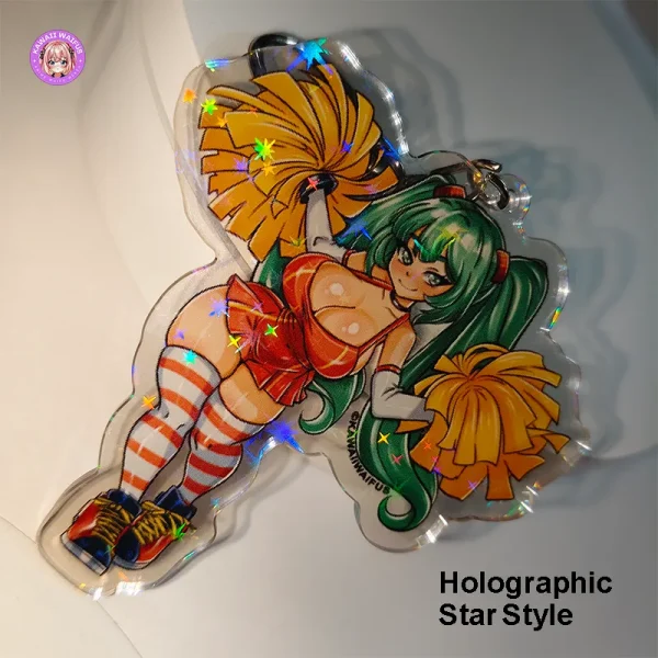 Shizuku Waifu Keychain by Kawaii Waifus (Holo Star Style)