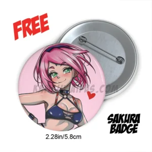 Sakura Pinback Button - Kawaii Waifus